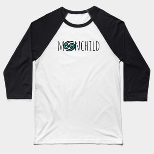 MoonChild Zodiac Cancer Symbol Baseball T-Shirt